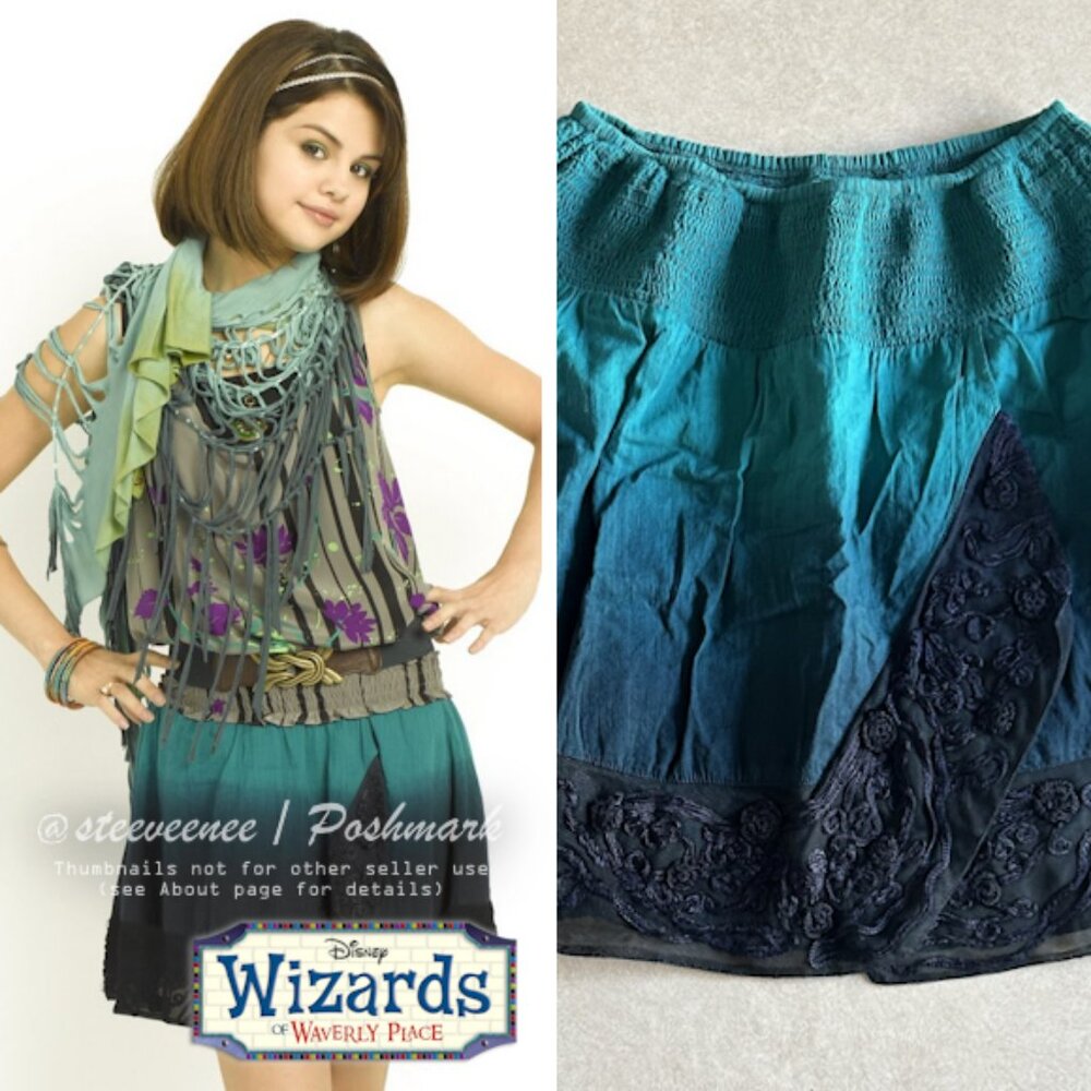 Free People Blue Ombre Skirt ASO Alex Russo